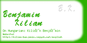 benjamin kilian business card